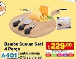 BAMBU SUNUM SETİ 4 PARÇA